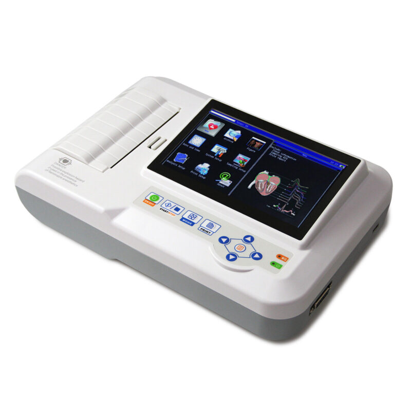 CONTEC ECG600G 12 - Lead 6 - Channel Digital Cardiology EKG ECG Machine